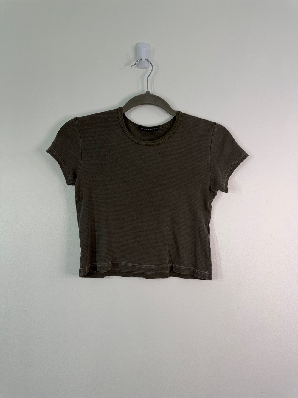 Brandy Melville Striped Cropped Tee